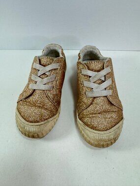 Wonder Nation Gold Sparkle Tennis Shoes Toddler sz 9